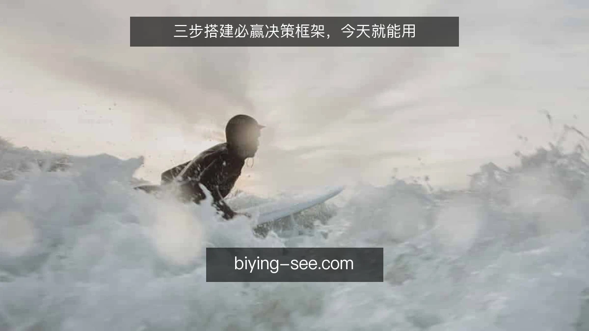 三步搭建必赢决策框架，今天就能用