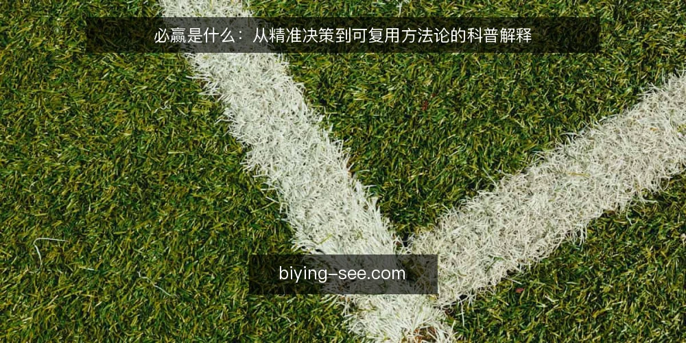 必赢是什么：从精准决策到可复用方法论的科普解释 — 必赢到底指什么：一个被误读的概念 配图